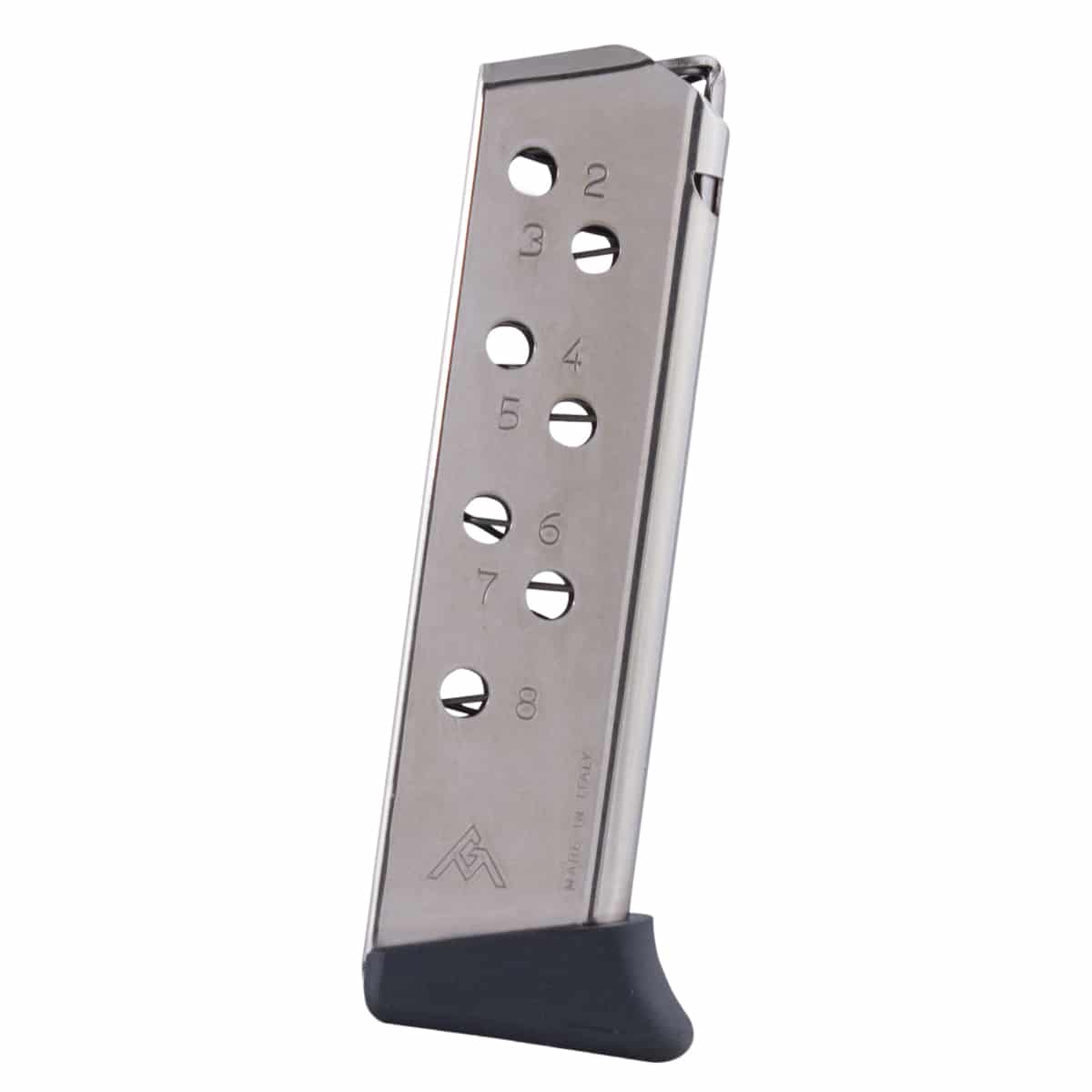 Walther PP, PPK/S 8 RD .32 ACP nickel finger grip MGWPP32FRN